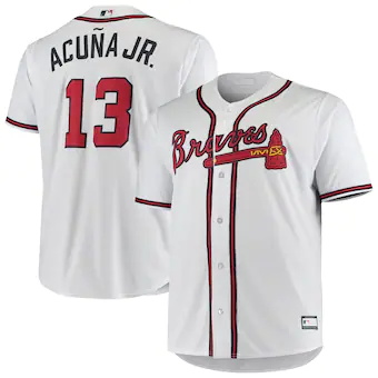 mens ronald acuna jr white atlanta braves big and tall repl